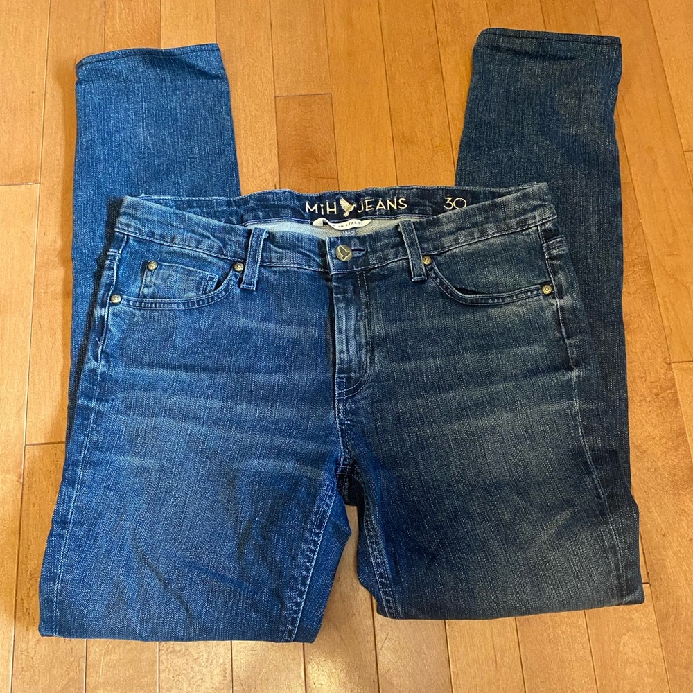 MIH Breathless Women's Size 30 Skinny Mid Rise Jeans - Blue with some stretch